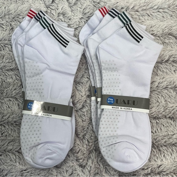uaru Accessories - NEW-8 Pairs of Uaru Ankle Socks, Sock Size 10-13 with Tags